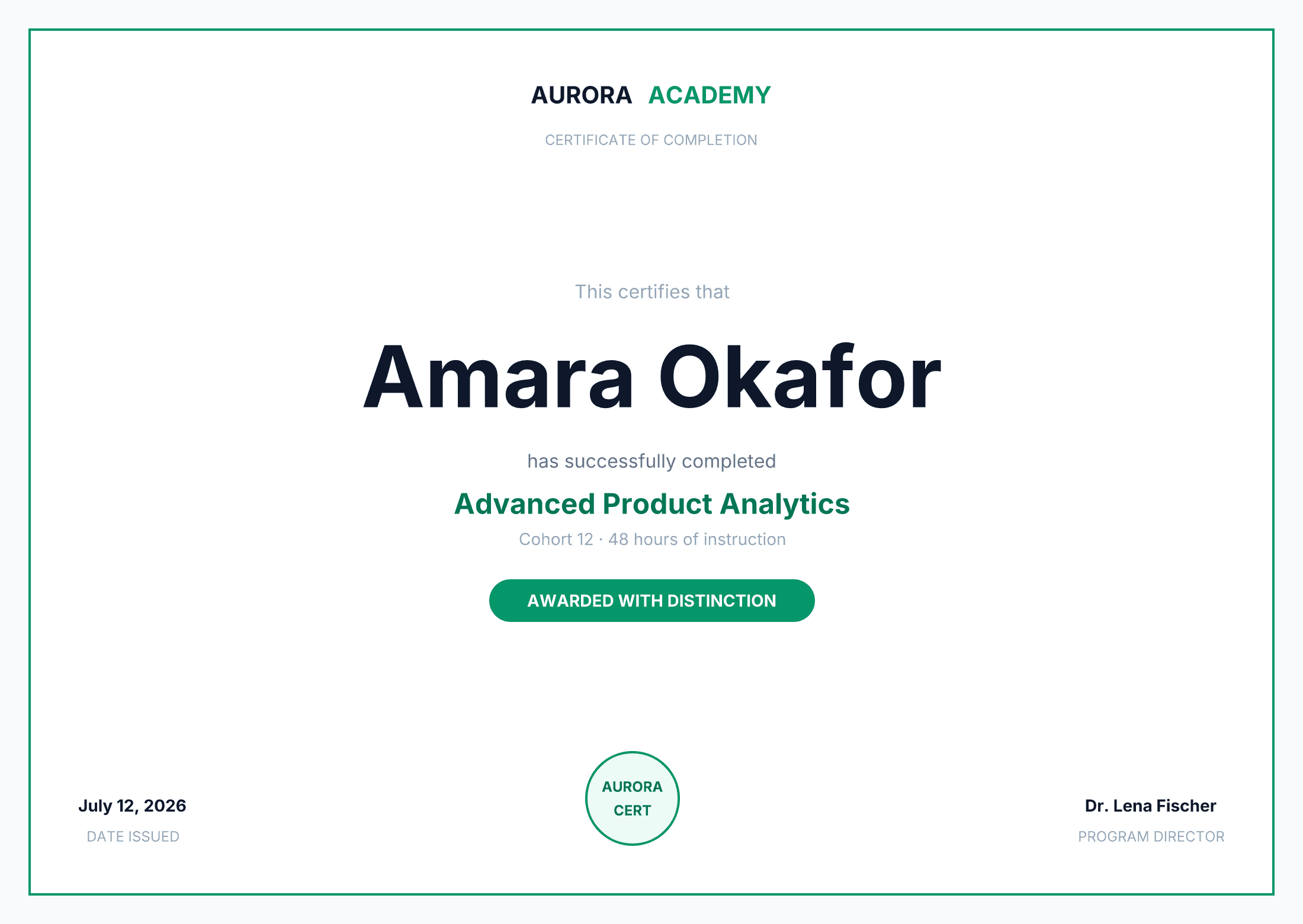 Certificates your users brag about