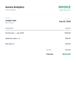 Invoice PDF