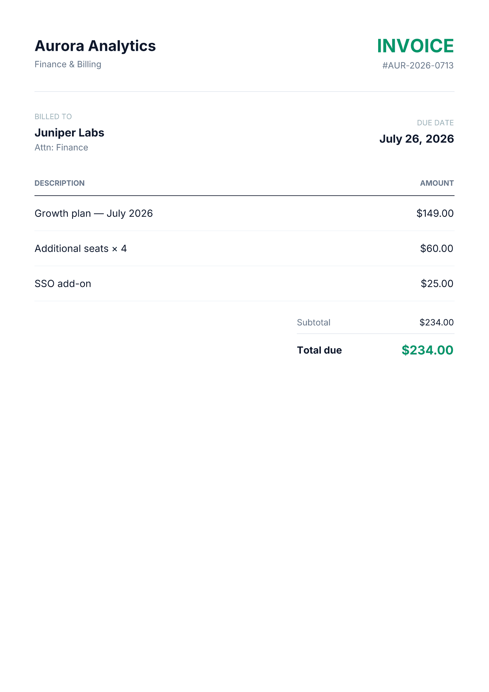 Invoices & receipts on autopilot